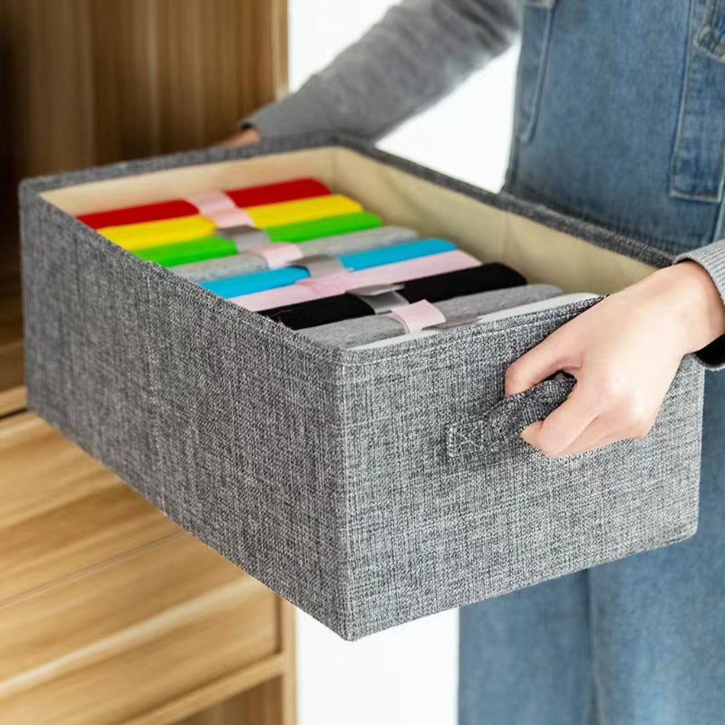Foldable storage organizer a set of two boxes