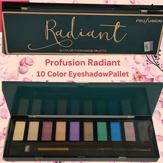 Profusion Radiant 10 Color Eyeshadow Palette (New) - Worth2Buy